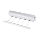 Waslijn Uittrekbaar - Wit - 3.75 meter - Ruimte Besparend - Roldrooglijn - Geschikt voor Binnen en Buiten