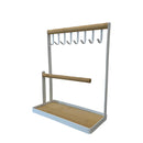 Sieradenrekje - Wit - Oorbellenrekje - Oorbellenhouder - Oorbellen Display - Oorbellenrekje - Sieradenrek - Sieraden Organizer