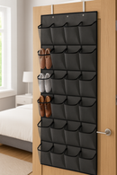 Schoenenkast Hangend - Schoenenzak 30 vakken - Opbergen van Schoenen aan Deur - Schoenenzak Zwart - Oplossing voor rondslingerende schoenen - Hoogwaardige Schoenenkast
