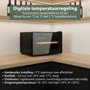 Wijnkoelkast - Wijn Klimaatkast voor 8 Flessen - Zwart - Instelbare Temperatuur van 5°C tot 18°C - Wijnkoelkast Liggend - Liggende Wijnkoeler