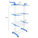 Inklapbaar Droogrek met Wieltjes – Ruimtebesparend Wasrek met Meerdere Lagen – Draagbaar en Duurzaam – Ideaal voor Binnen en Buiten