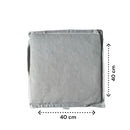 Sitzkissen Stuhl - Hellgrau - 40 cm x 40 cm x 2 cm - Für den Innen- und Außenbereich geeignet - Wasserabweisendes Material - Kissen - Stuhlkissen