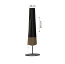 Sonnenschirm-Abdeckung – Schwarz/Braun – 240 cm x 55 cm – Sonnenschirm-Abdeckung für stehenden Sonnenschirm – max. 3,5 Meter