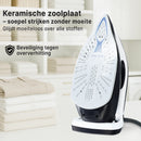 Carewat Stoomstrijkijzer met Stoomgenerator - Wit - 2200W - 1.5L Uitneembare Watertank - 100 g/min Stoomproductie - Keramische Zoolplaat - 3.0 Bar Stoomdruk - Anti-Oververhitting - Geschikt voor alle stoffen