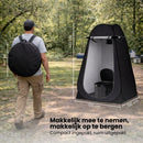 Pop-up Douchetent & Toilet Tent – Camping Douchetent met Opvouwbaar Toilet – Privacy Tent Camping, Festival & Strand – Inclusief Draagtas, Grondpinnen en Scheerlijnen – 190 cm Hoog – Zwart
