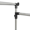 Verstelbaar Kledingrek met Hoek – Ruimtebesparend Design, Mobiel met Wieltjes, Duurzaam en Multifunctioneel – Ideaal voor Kleine Ruimtes en Garderobes