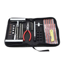 Reifenreparaturset - Komplettset - Requisitenset - Inklusive praktischer Aufbewahrungstasche - Reparaturset für Motorrad, Moped oder Auto - Reifenreparaturset Auto - Autoreifenreparatur