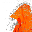 Poncho - Oranje - One Size Fits All - Fietsponcho Fiets - Reflecterende strips - Dames & Heren - Waterdicht