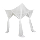 Moskitonetz für 2 Personen – 210 x 200 x 200 cm – Weiß – Moskitonetz – 6 Aufhängeösen und 4 Öffnungen – Rechteckiges Moskitonetz für 2 Personen – Box-Moskitonetz