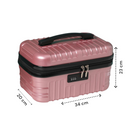 Beautycase - XXL - Roze - Beautycase Met Cijferslot - Beautycase voor op Reis - Grote Toilettas met Cijferslot
