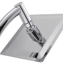 Regendusche XL Deluxe – Ø 28 cm – Silber – Duschkopf mit Schlauch und Halterung – Regenduschkopf – Handbrause