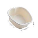 Fußbad - Weiß - 37 x 33 x 15 CM - Fußbad - Massagebad - Entspannung (Kopie)