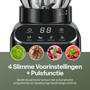 Chefino Blender 1400W – Krachtige Smoothie Blender met Glazen Kan 1,5L – Inclusief 700 ml To-Go Beker – 6-Blads & 4-Blads Mes – IJscrusher – Zelfreinigend – Keukenblender voor Smoothies & Shakes