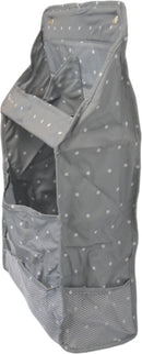 Hängende Aufbewahrung – Grau – inklusive Aufhängehaken – Hänge-Organizer für jeden Raum im Haus – hängende Aufbewahrungstasche