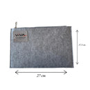 Make up Tasje - Grijs - Vilt - Opbergen van Make up - Multifunctioneel