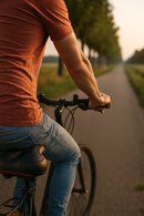 Fietszadel met Schokdemping en Ademend Design – Ergonomisch Zadel met LED-verlichting – Universeel voor Stadsfiets, Elektrische Fiets en MTB – 25x21 cm – Zwart