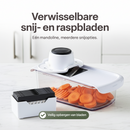 Chefino Verto - Groentesnijder Set met Opvangbak – Mandoline Snijder – Groentehakker – Blokjessnijder – Julienne Snijder – RVS Messen – Groente Chopper met 8 Snijbladen – Keukensnijder