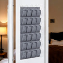 Schoenenkast Hangend - Schoenenzak 24 vakken - Opbergen van Schoenen aan Deur - Grijs