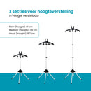 Kledingstomer Standaard met Handschoen – Verstelbare Stoomstandaard voor Kleding – 360° Draaibare Kledinghouder – Staande Kledinghanger voor Stomen & Ontkreuken