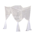 Moskitonetz für 2 Personen – 210 x 200 x 200 cm – Weiß – Moskitonetz – 6 Aufhängeösen und 4 Öffnungen – Rechteckiges Moskitonetz für 2 Personen – Box-Moskitonetz