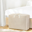 Aufbewahrungstasche XXL Bettdecke - Beige - 70 x 50 x 30 cm - Aufbewahrungstasche für Bettdecke und Kleidung - Kleidertasche XXL