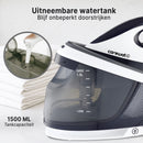 Carewat Stoomstrijkijzer met Stoomgenerator - Wit - 2200W - 1.5L Uitneembare Watertank - 100 g/min Stoomproductie - Keramische Zoolplaat - 3.0 Bar Stoomdruk - Anti-Oververhitting - Geschikt voor alle stoffen