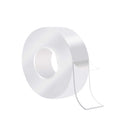 Doppelseitiges Klebeband extra stark – 300 cm x 25 mm x 2 mm – transparent – ​​selbstklebendes Klebeband – Rolle Haushaltsklebeband