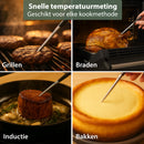 Chefino Slimme Draadloze Vleesthermometer – Bluetooth 5.3 BBQ Thermometer met App – Digitale Kernthermometer voor Grillen, Braden, Oven, Inductie en BBQ – Tot 250m Bereik