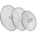RVS Antispatdeksel Set van 3 – Ø20 / Ø25 / Ø30 cm – Spatdeksel voor Pan – Fijne Antispat Zeef – Vetbeschermer voor Bakken & Braden – Vaatwasserbestendig – Universeel Formaat