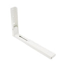 Mikrowellenhalterung – 2 Stück – Weiß – verstellbare Wandhalterung Mikrowelle – Mikrowellenhalter