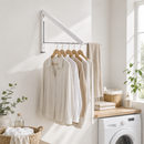 Kledingrek Inklapbaar - Wit - Ruimtebesparende Kledinghanger - Droogrek voor kleding - Kledingorganizer
