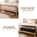 Bed Organizer met 9 Vakken – Bed Opberger Hangend – Opbergzak Bedrand – Schoenen Organizer Bed – Bedside Storage Organizer – Zonder Boren – Zwart