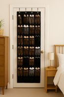 Schoenenkast Hangend - Schoenenzak 35 vakken - Opbergen van Schoenen aan Deur - Schoenenzak Zwart - Oplossing voor rondslingerende schoenen - Hoogwaardige Schoenenkast