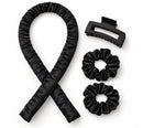 Heatless Curls Set – Krullen Zonder Hitte – Satijnen Krulband – Overnight Hair Curler – Inclusief 2 Scrunchies & Haarkle