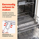 Grillmand BBQ – RVS Barbecue Grillmand met Deksel – 31 x 24,2 cm – Met 2 Uitneembare Verdelers – Afneembaar Handvat – Vo