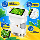 Digitale Microscoop voor Kinderen – Handmicroscoop met Kleurenscherm – Foto & Video – LED-Verlichting – Oplaadbaar via U