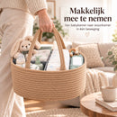 Luiermand voor Commode – Baby Organizer met Uitneembare Vakken – Commodemandje met Handvatten – 36 x 22 x 18 cm – Opberg
