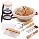 Zuurdesem Starterset – Complete Broodbakset met Rijsmand 23 cm – Glazen Starterpot – Deense Deeggarde – Deegschrapers – 