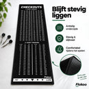 Dartmat met Oche & Checkout Tabel – 237 x 57 cm – Dartmat met Werplijn 2,37 m – 2 & 3 Dart Finishes – Antislip Dartmat –