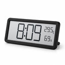 Digitale Wandklok met Thermometer & Hygrometer – Grote LCD Klok – Temperatuur- en Luchtvochtigheidsmeter – Tafelklok & W