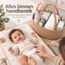 Luiermand voor Commode – Baby Organizer met Uitneembare Vakken – Commodemandje met Handvatten – 36 x 22 x 18 cm – Opberg