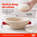 Zuurdesem Starterset – Complete Broodbakset met Rijsmand 23 cm – Glazen Starterpot – Deense Deeggarde – Deegschrapers – 