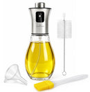 Oliespray 200 ml – Olieverstuiver voor Koken, Airfryer & BBQ – Fijne Verneveling – Glazen Oliespuit – RVS Drukknop – Inc