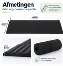 Kabelmat voor Vloer – Kabelbeschermer voor Laadkabel & Verlengsnoer – Oprolbare Kabelbrug – 3 mm Dik – Zwart – 200 X 50 