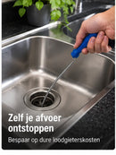 Ontstoppingsveer 5 Meter – Trekveer voor Afvoer – Rioolveer voor Verstopte Leidingen – Flexibele Afvoer Ontstopper – Voo