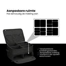 Golf Organizer Tas voor Kofferbak – Golf Accessoire Opbergbox met Schoenenvak – Waterafstotende Golf Opbergtas met Verstelbare Vakken – Golf Cadeau voor Heren & Dames – Zwart