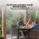 Transparant Afdekzeil 3x2,5m – Waterdicht PVC Zeil met Oogjes – Windbestendig Doorzichtig Zeil voor Overkapping, Tuin, Terras, Veranda & Carport – Versterkte Hoeken