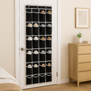 Schoenenkast Hangend - Schoenenzak 35 vakken - Opbergen van Schoenen aan Deur - Schoenenzak Zwart/Wit - Oplossing voor rondslingerende schoenen - Hoogwaardige Schoenenkast