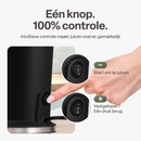 Chefino Slowjuicer – Koude Pers Sapcentrifuge – Extra Brede Vultrechter 9 cm – Stille High-Torque Motor – Dubbel Filtersysteem – Hoog Saprendement – Makkelijk te Reinigen
