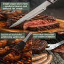 Chefino BBQ Accessoires Set – 21-delig BBQ Pakket – Compleet RVS Barbecue Accessoires met Draagtas – Roestvrijstaal Kamado Accessoires